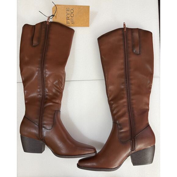 Frye and Co. Womens Sheldon‎ Stacked Heel Cowboy Boots Size 8.5M FO10184 - Picture 2 of 11